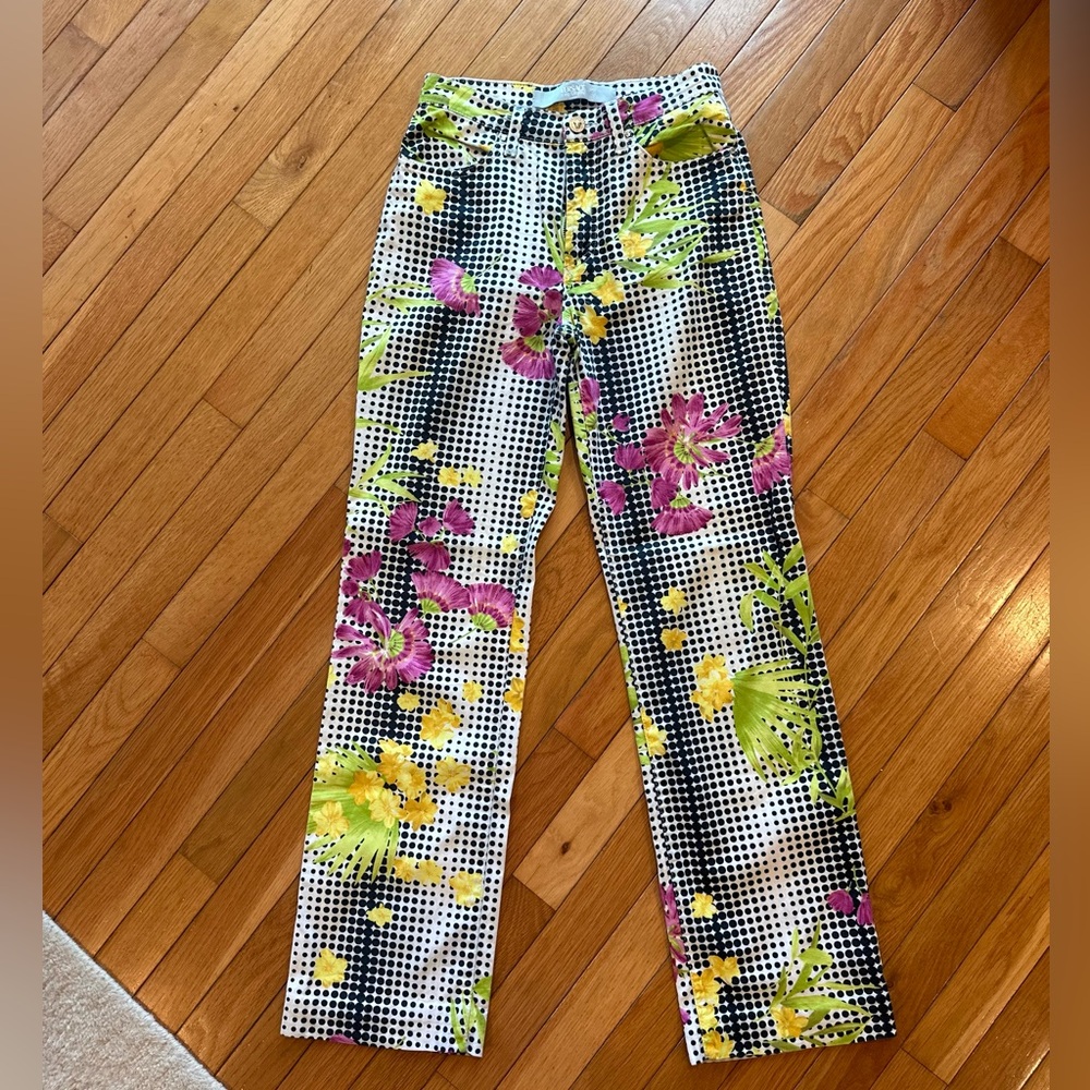 90’s Versace Jeans Couture - flower jeans